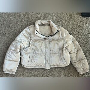 Calvin Klein Water Resistant Silver Jacket